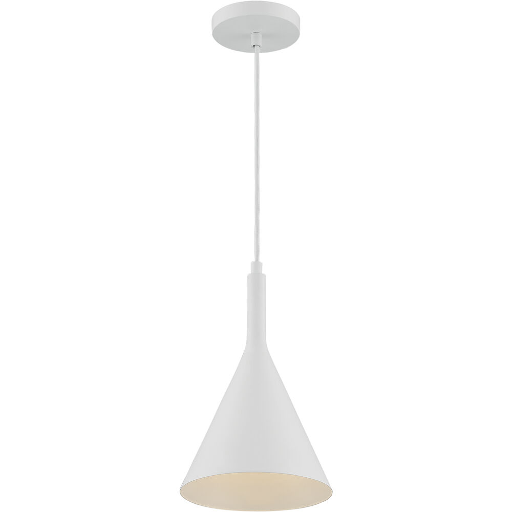 Nuvo Lighting Lightcap 1 Light 8 Inch Matte White Pendant Ceiling Light