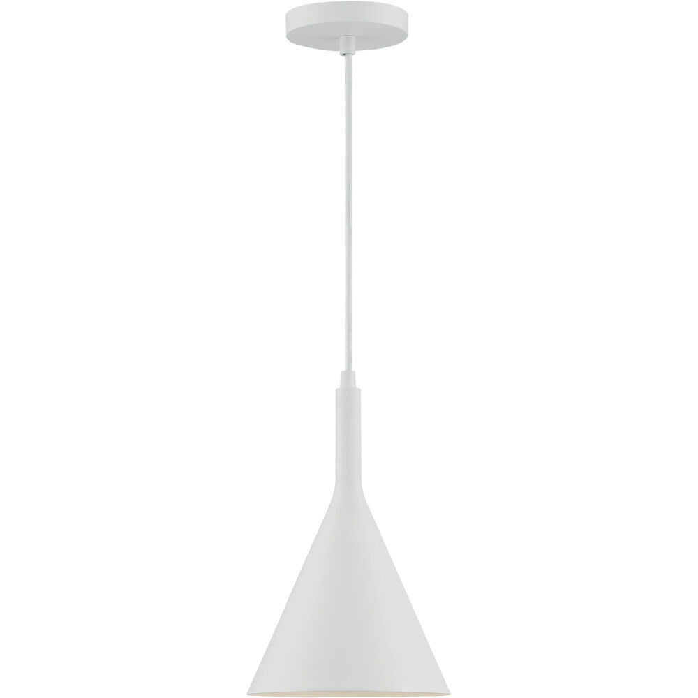 Nuvo Lighting Lightcap 1 Light 8 Inch Matte White Pendant Ceiling Light