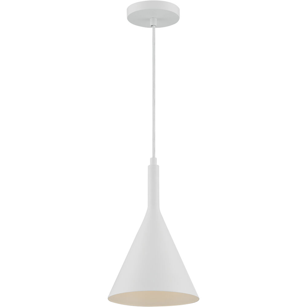 Nuvo Lighting Lightcap 1 Light 8 Inch Matte White Pendant Ceiling Light