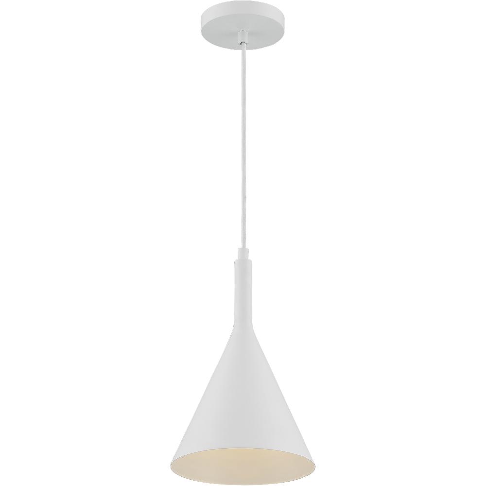 nuvo lighting Lightcap 1 Light 8 inch Matte White Pendant Ceiling Light