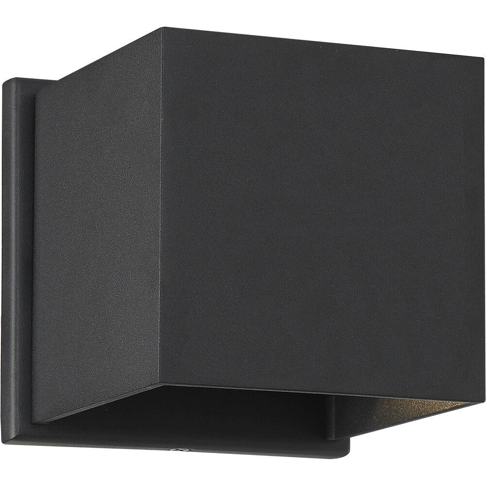 Nuvo Lighting Lightgate LED 5 Inch Black Outdoor Wall Sconce