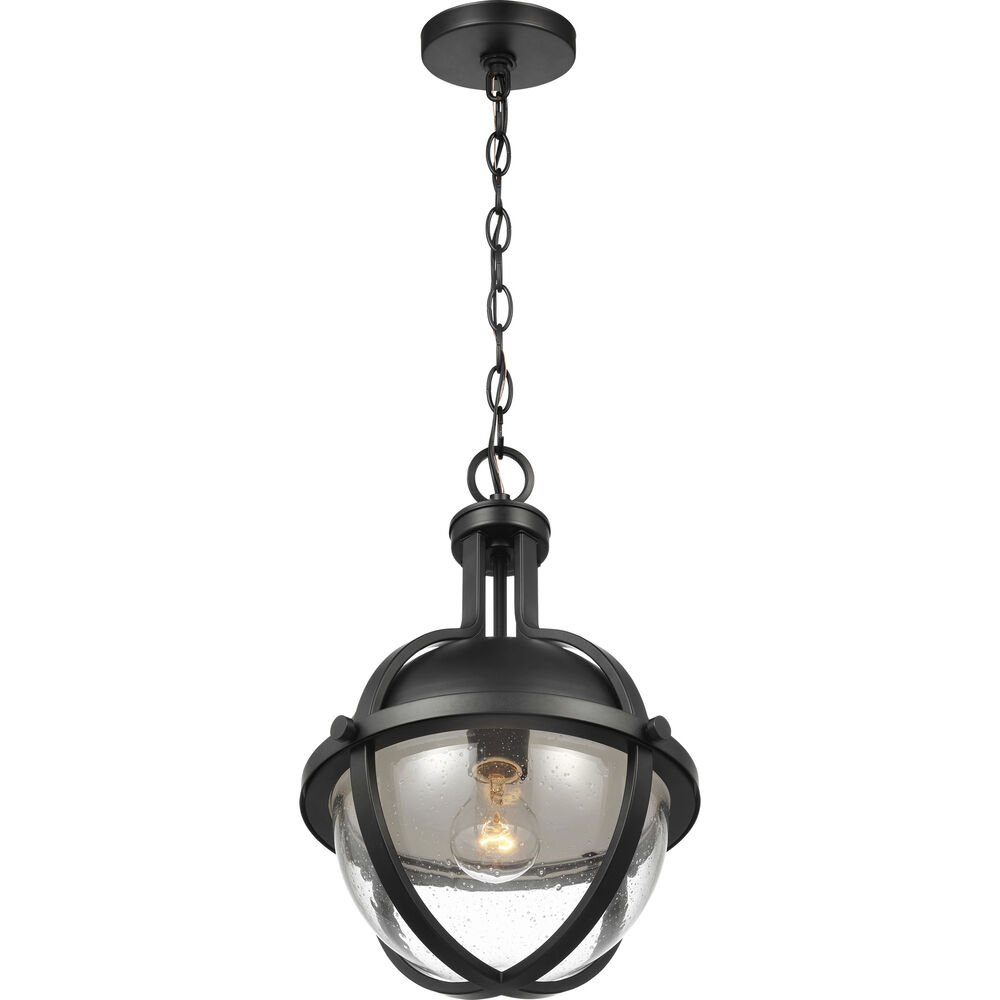 Nuvo Lighting Lincoln 1 Light 11 Inch Matte Black Pendant Ceiling Light