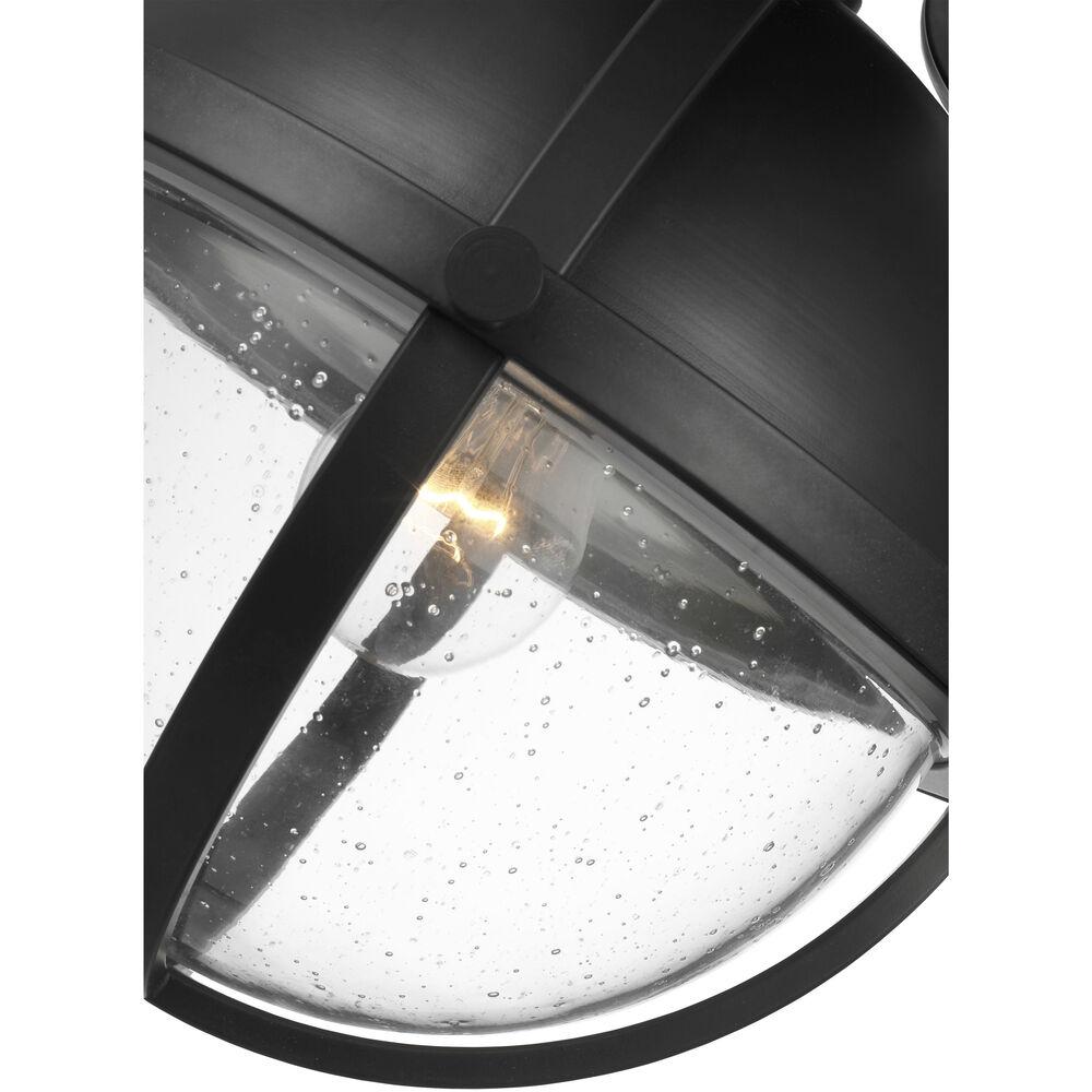 Nuvo Lighting Lincoln 1 Light 11 Inch Matte Black Semi Flush Mount Ceiling Light