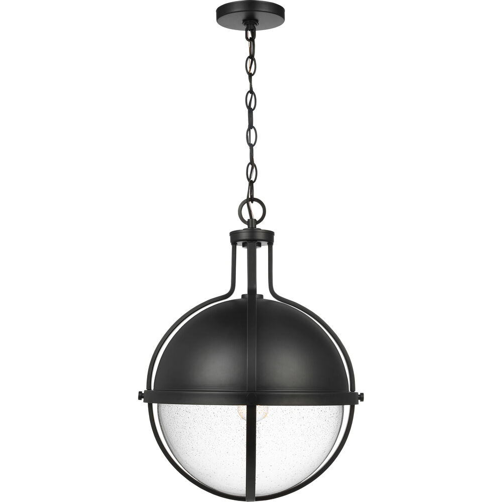 Nuvo Lighting Lincoln 1 Light 16 Inch Matte Black Pendant Ceiling Light