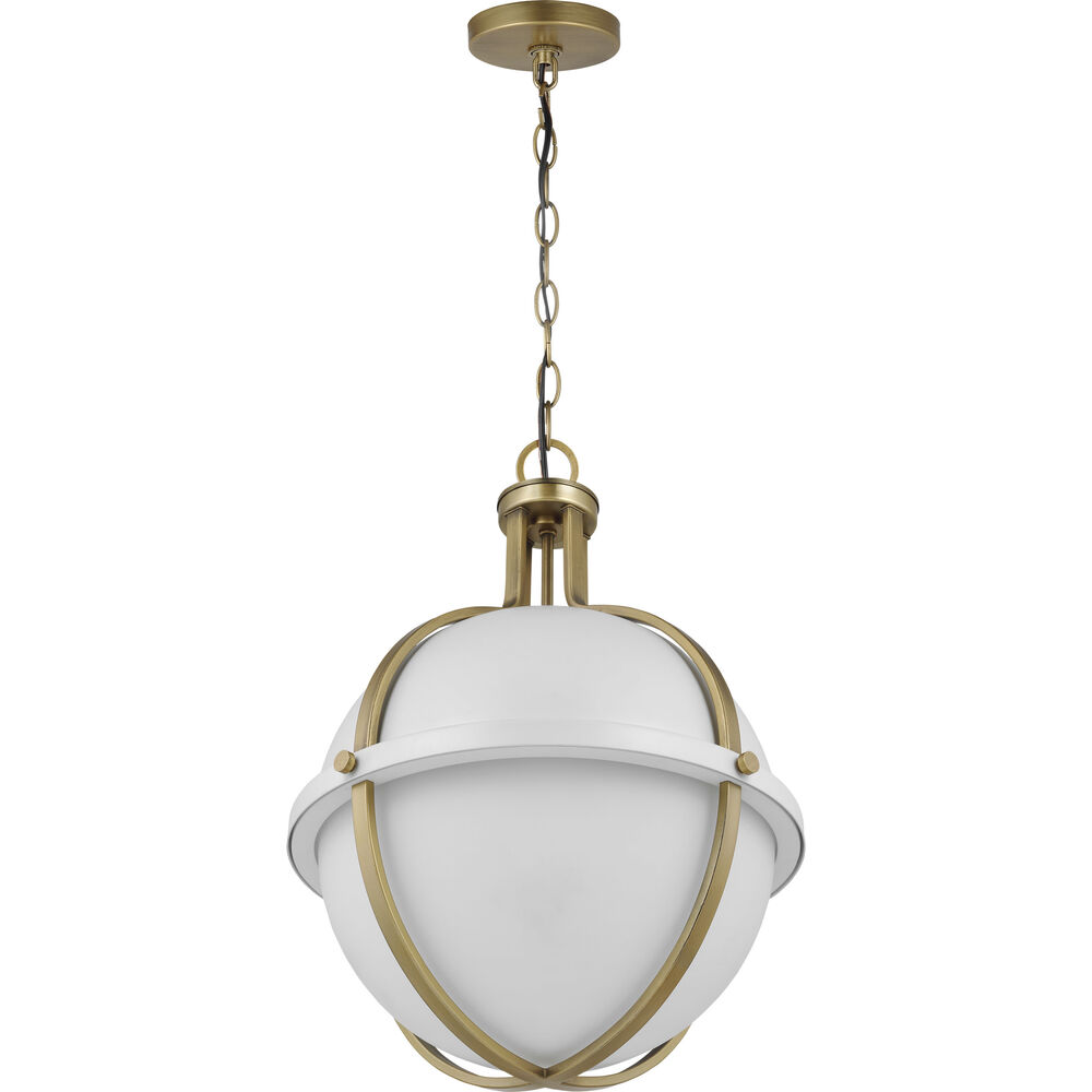 Nuvo Lighting Lincoln 1 Light 16 Inch Matte White Pendant Ceiling Light