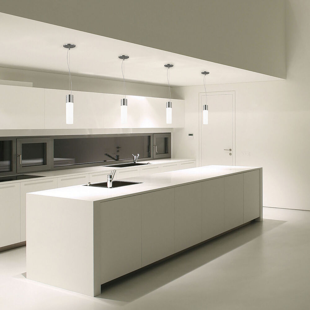 Nuvo Lighting Link LED 3 Inch Brushed Nickel Pendant Ceiling Light