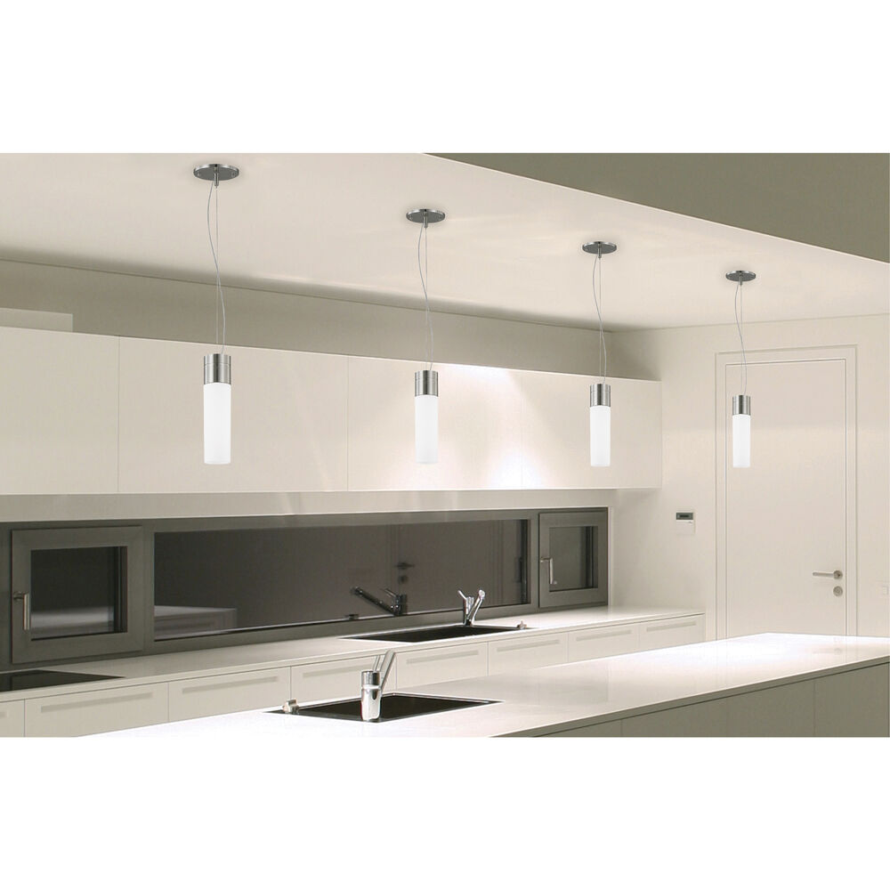 Nuvo Lighting Link LED 3 Inch Brushed Nickel Pendant Ceiling Light