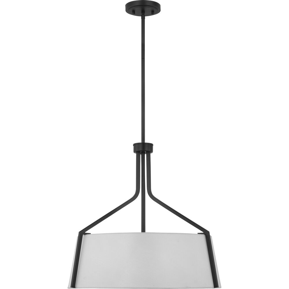 Nuvo Lighting Livingston 4 Light 22 Inch Matte Black Pendant Ceiling Light