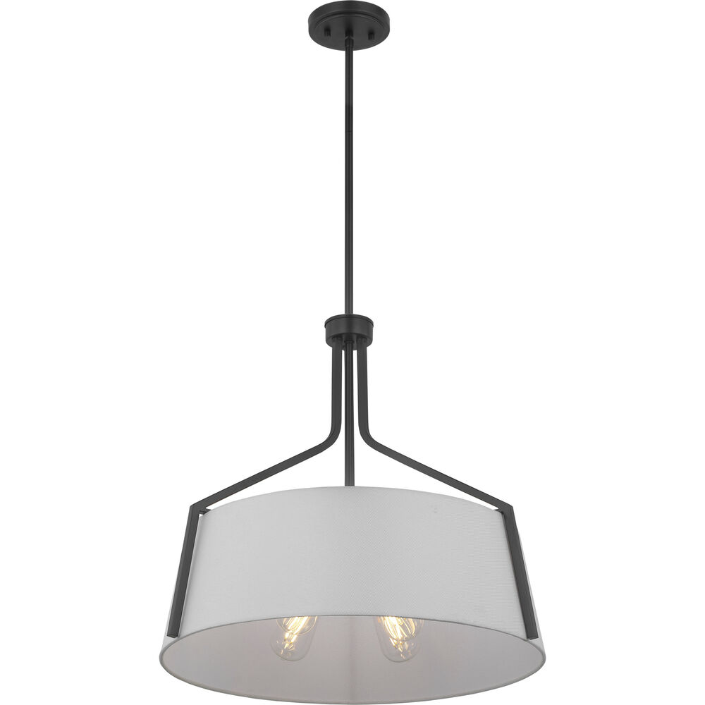 Nuvo Lighting Livingston 4 Light 22 Inch Matte Black Pendant Ceiling Light