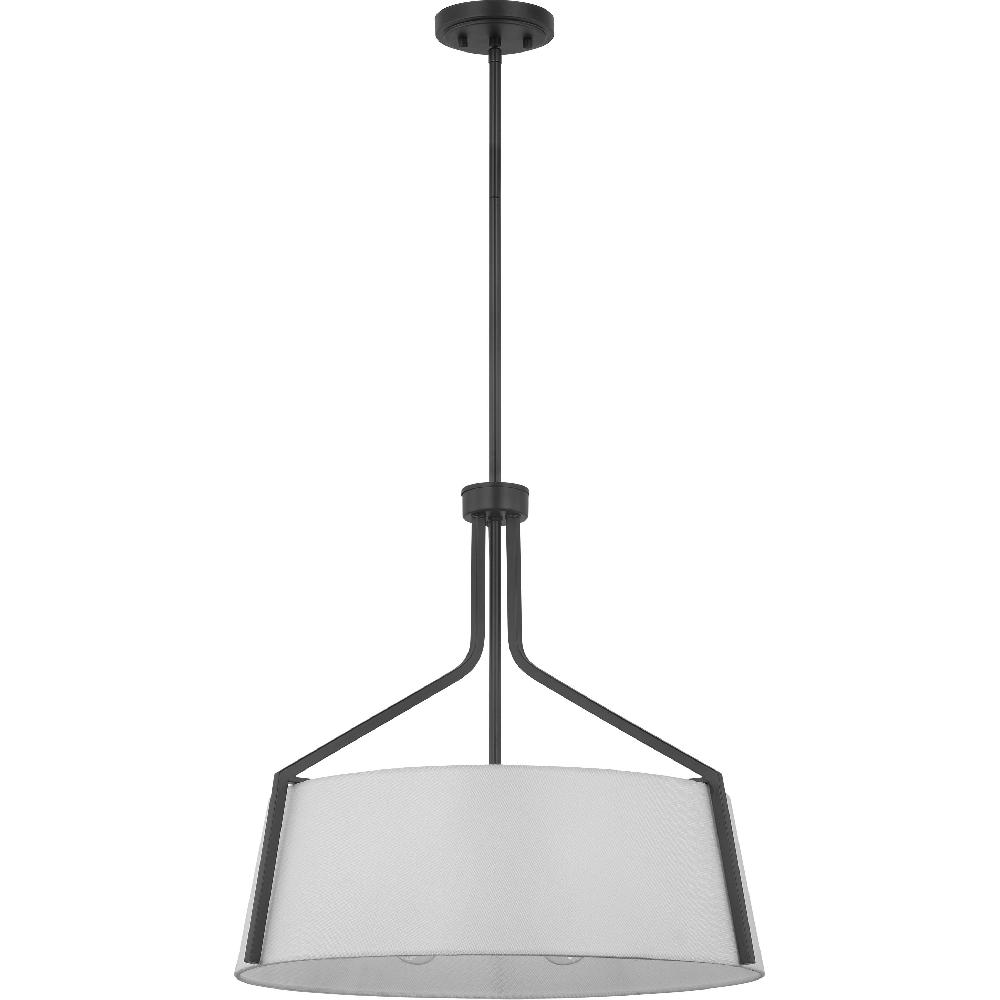 nuvo lighting Livingston 4 Light 22 inch Matte Black Pendant Ceiling Light