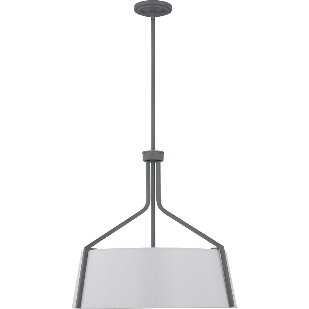 Nuvo Lighting Livingston 4 Light 22 Inch Putty Gray Pendant Ceiling Light