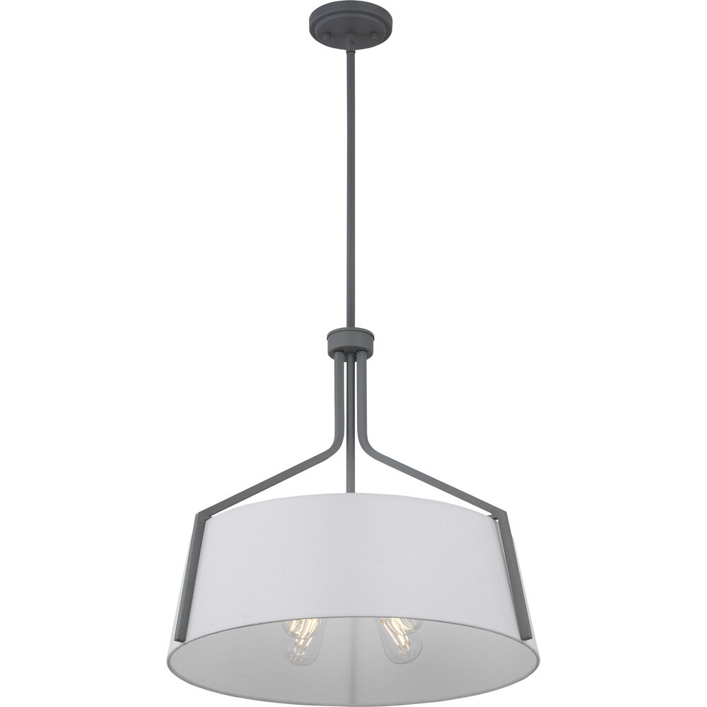 Nuvo Lighting Livingston 4 Light 22 Inch Putty Gray Pendant Ceiling Light