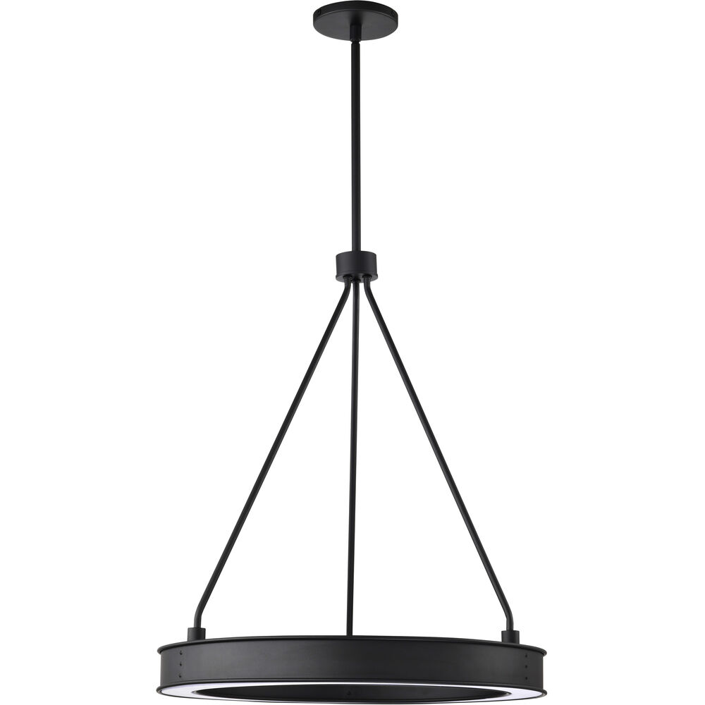 Nuvo Lighting Longford LED 20.13 Inch Textured Black Pendant Ceiling Light