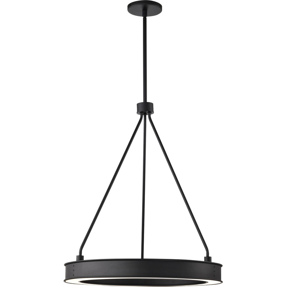 Nuvo Lighting Longford LED 20.13 Inch Textured Black Pendant Ceiling Light