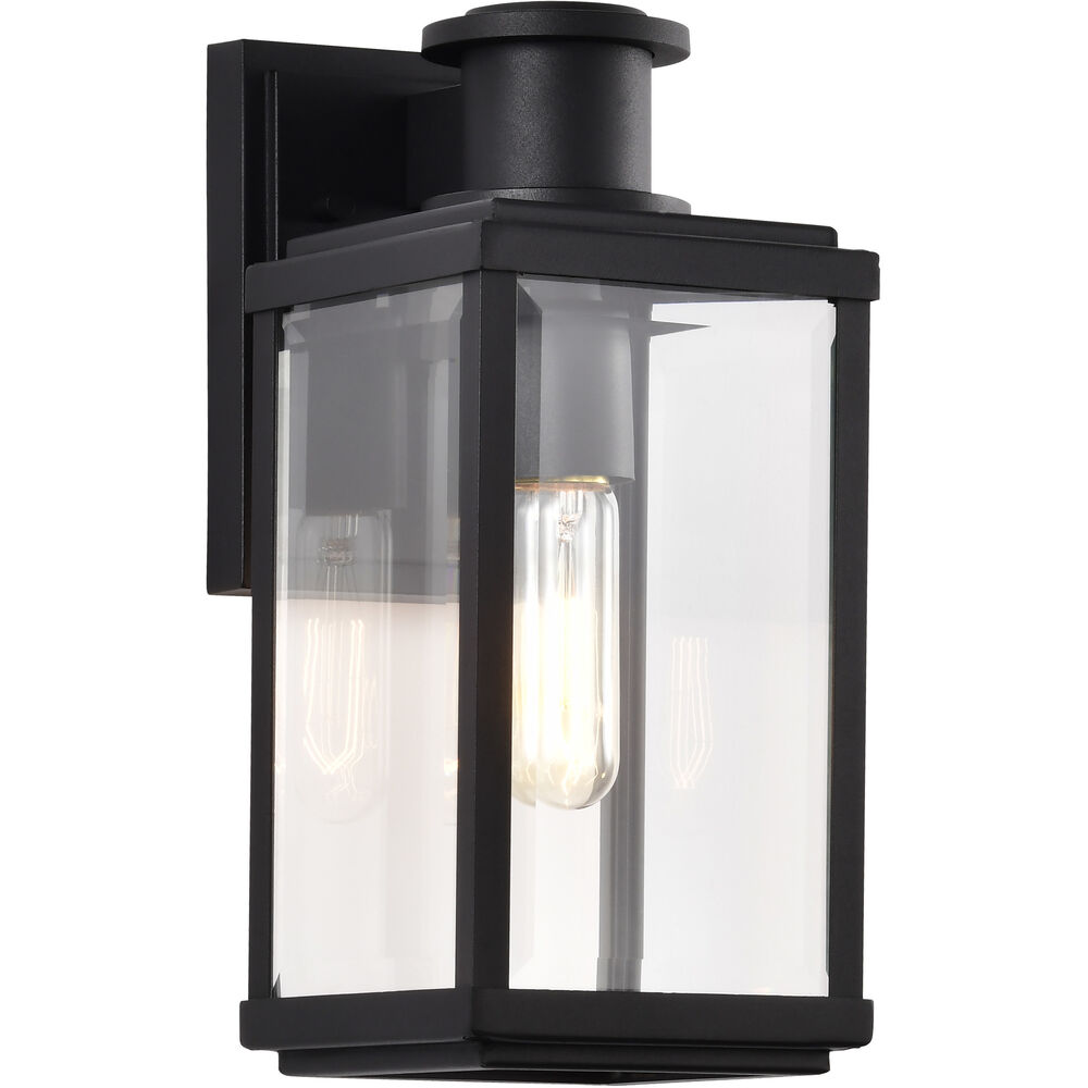 Nuvo Lighting Luca 13 Inch Sand Black Outdoor Wall Light