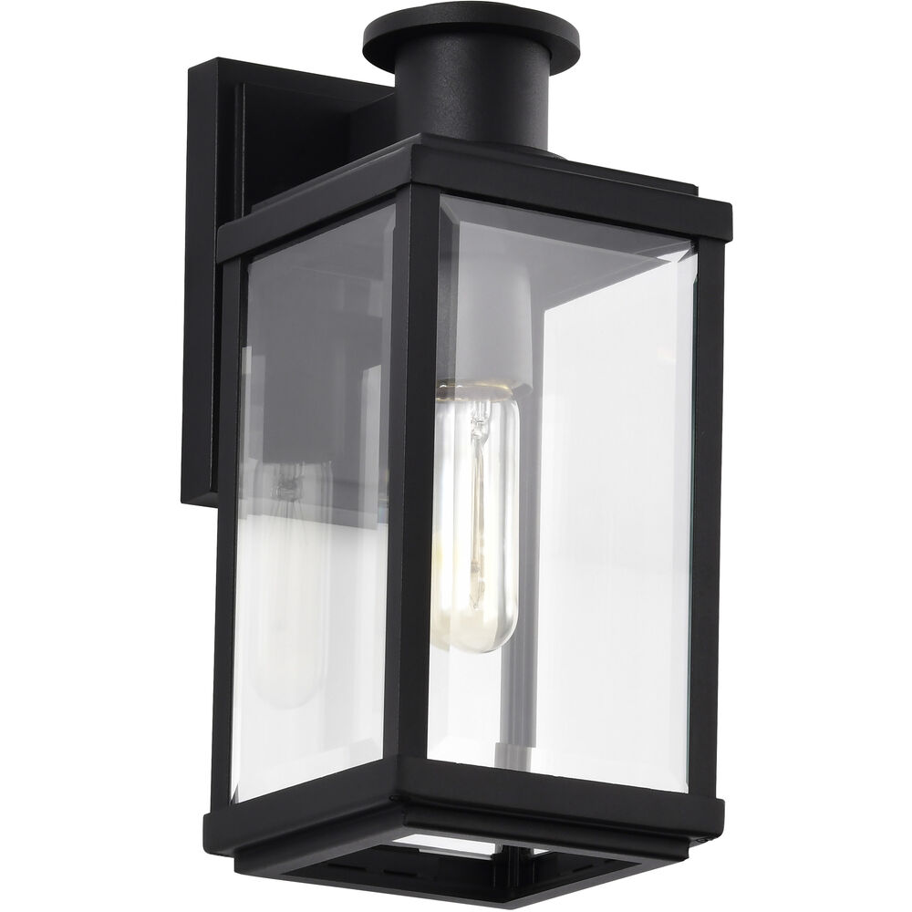 Nuvo Lighting Luca 13 Inch Sand Black Outdoor Wall Light