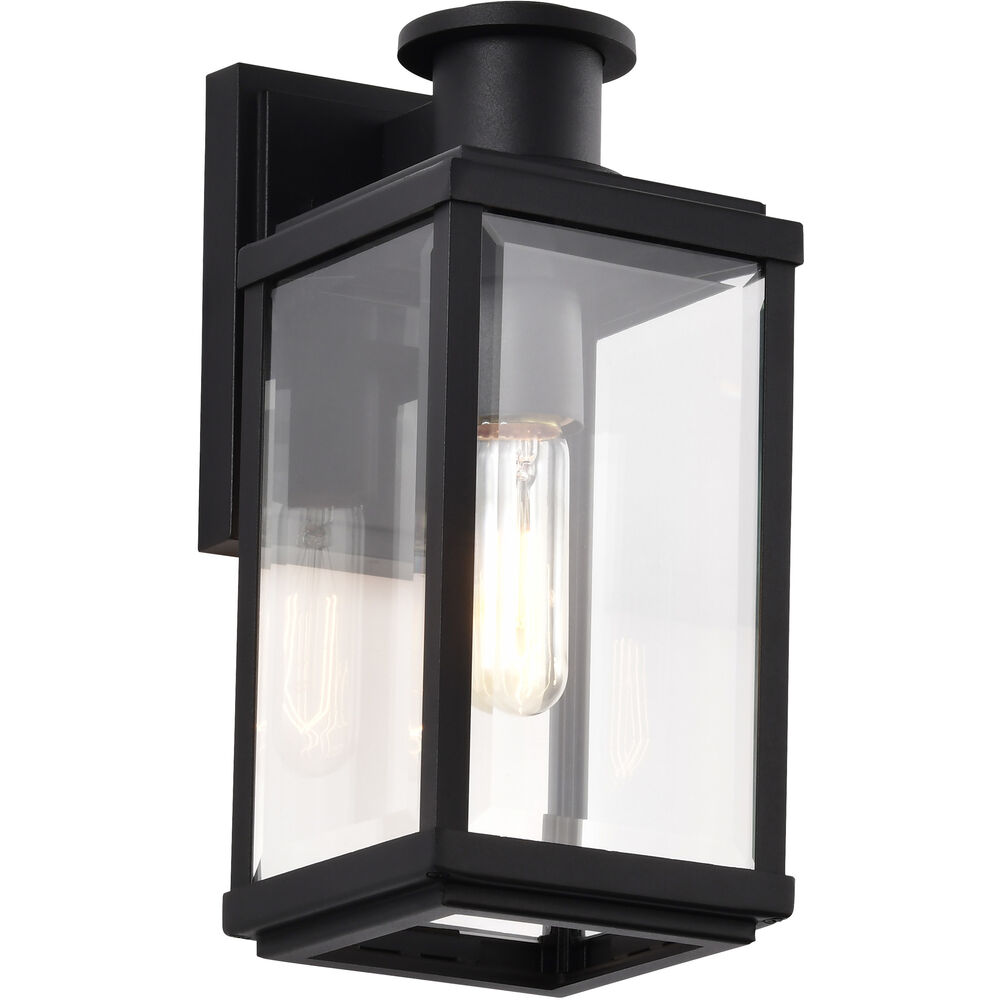 Nuvo Lighting Luca 13 Inch Sand Black Outdoor Wall Light