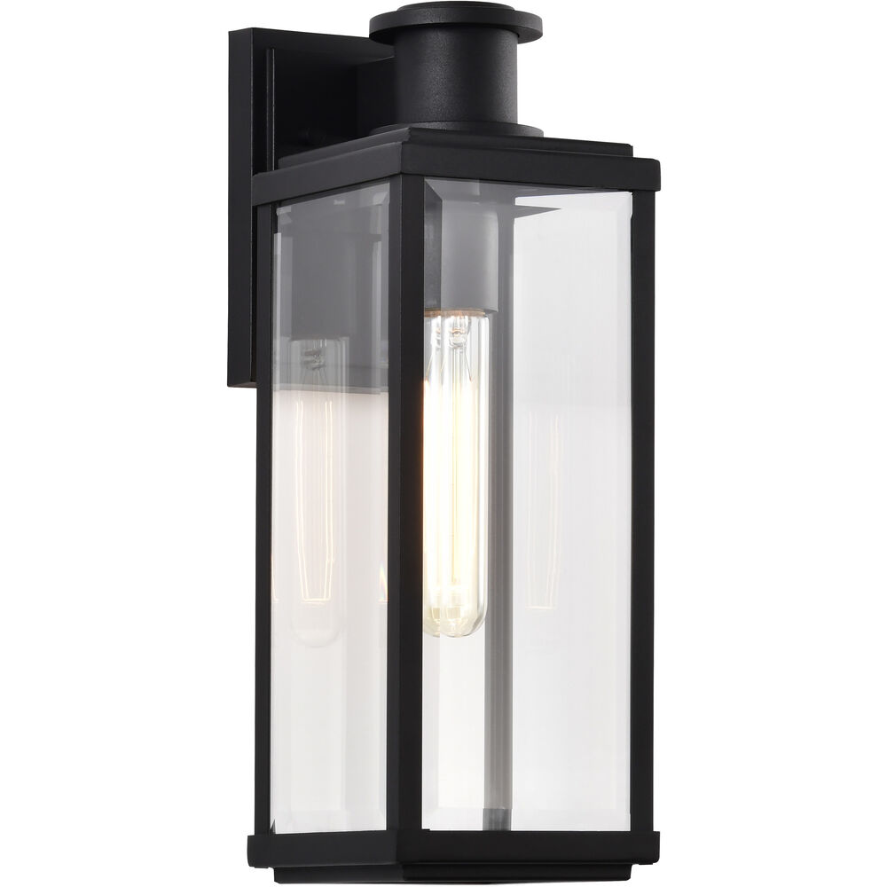Nuvo Lighting Luca 16.5 Inch Sand Black Outdoor Wall Light