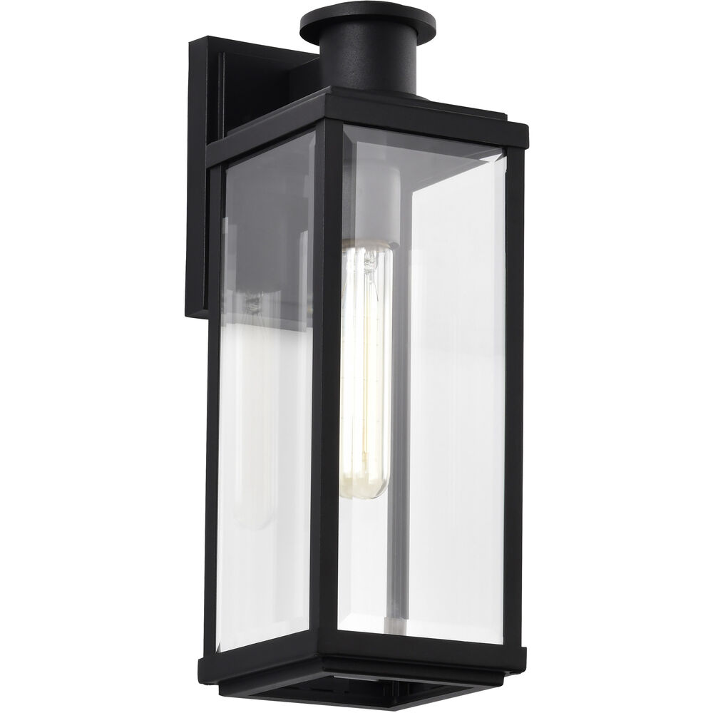 Nuvo Lighting Luca 16.5 Inch Sand Black Outdoor Wall Light