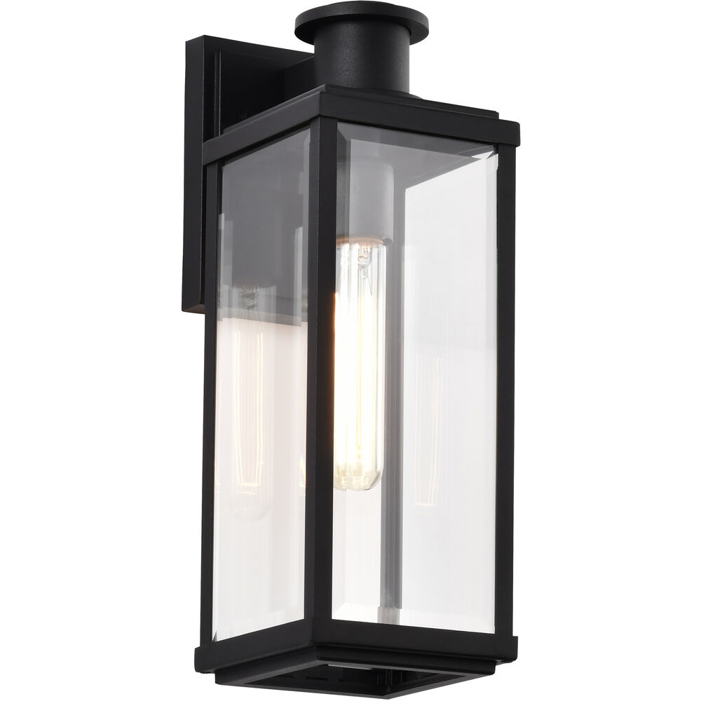 Nuvo Lighting Luca 16.5 Inch Sand Black Outdoor Wall Light