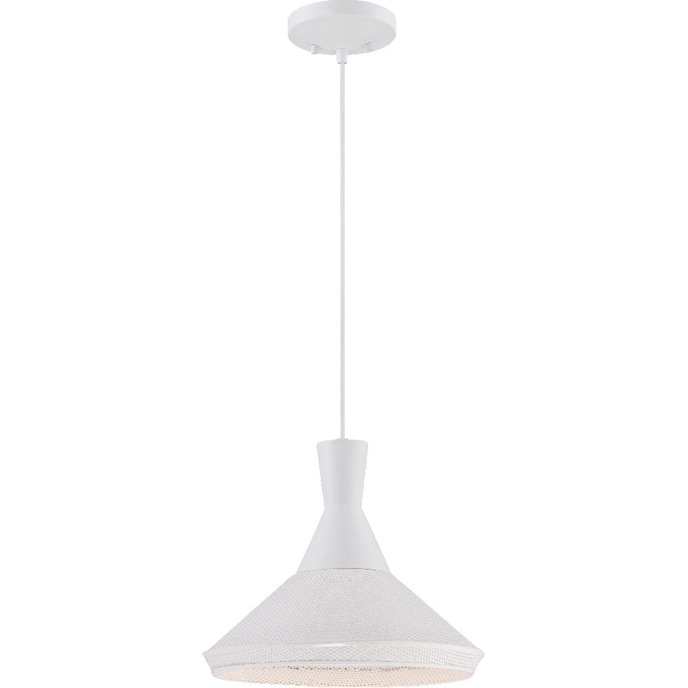 nuvo lighting Luger LED 13.38 inch Glacier White Pendant Ceiling Light