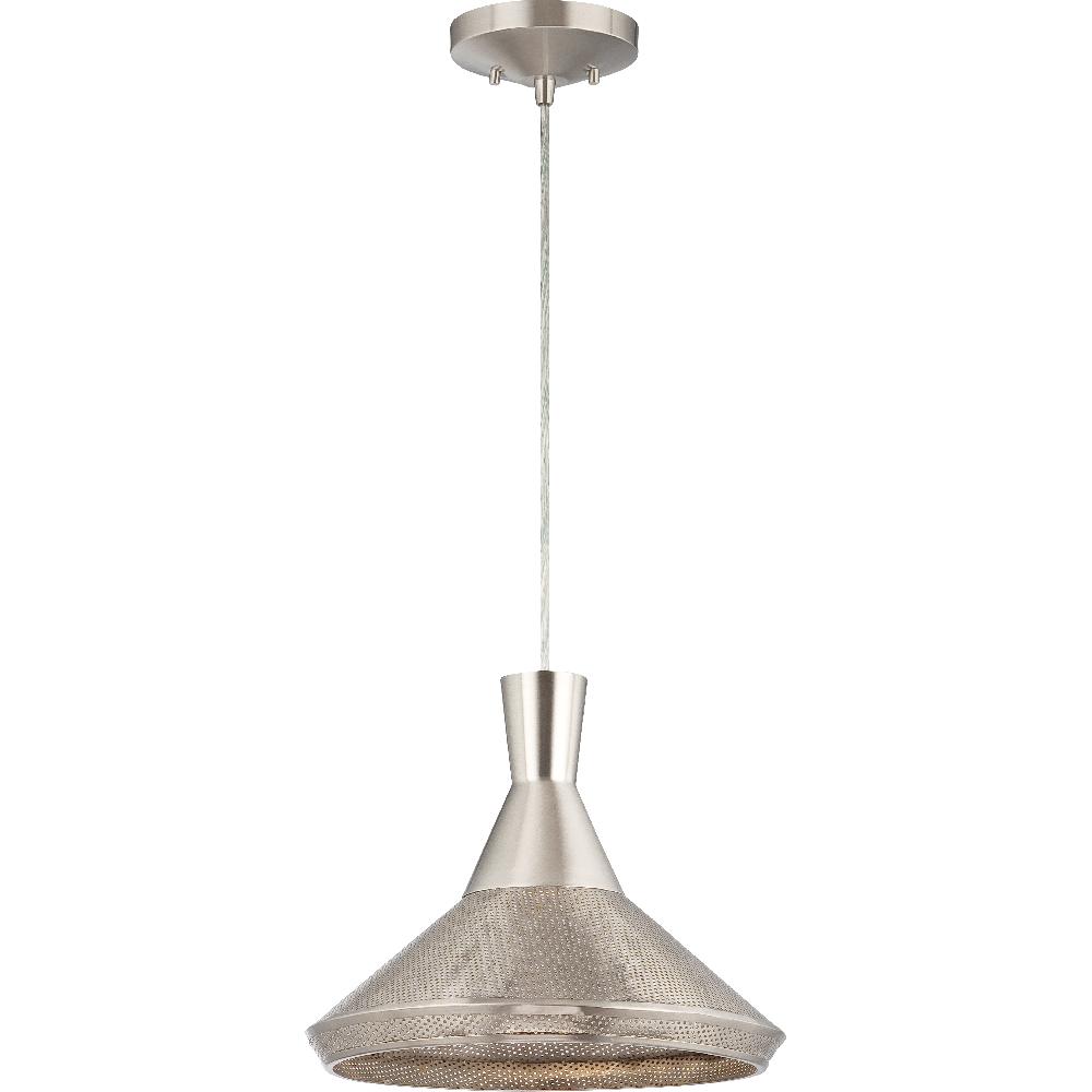 nuvo lighting Luger LED 13.38 inch Satin Steel Pendant Ceiling Light