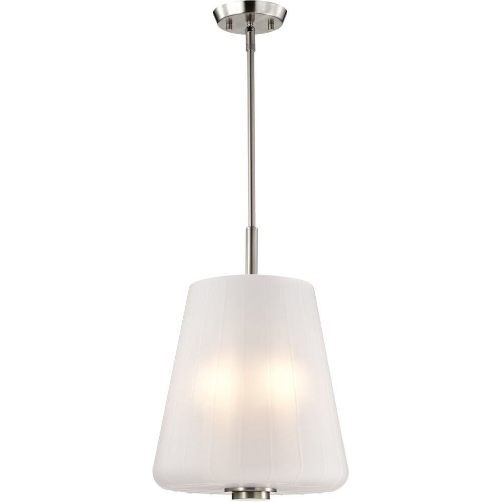 Nuvo Lighting Lune 12 Inch Brushed Nickel Pendant Ceiling Light