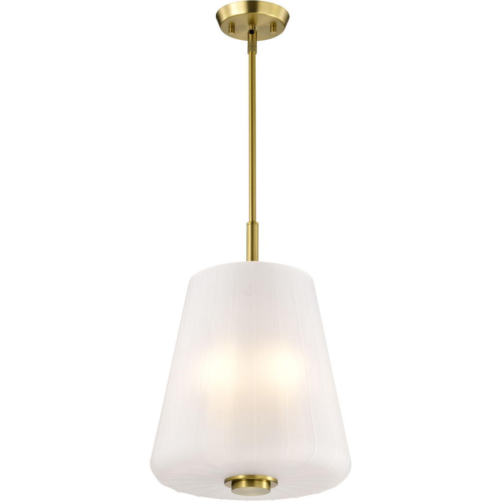 Nuvo Lighting Lune 12 Inch Vintage Brass Pendant Ceiling Light