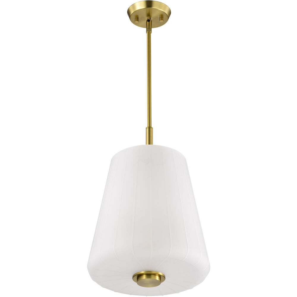 Nuvo Lighting Lune 12 Inch Vintage Brass Pendant Ceiling Light