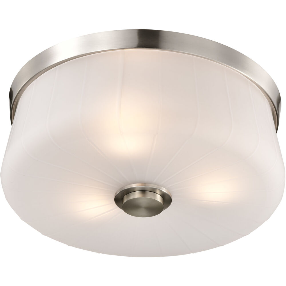 Nuvo Lighting Lune 16 Inch Brushed Nickel Flush Mount Ceiling Light