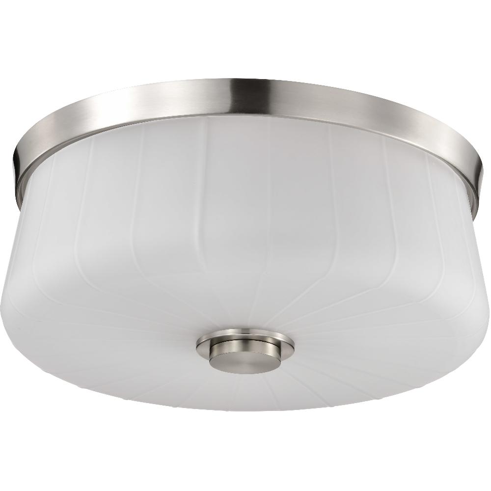 nuvo lighting Lune 16 inch Brushed Nickel Flush Mount Ceiling Light