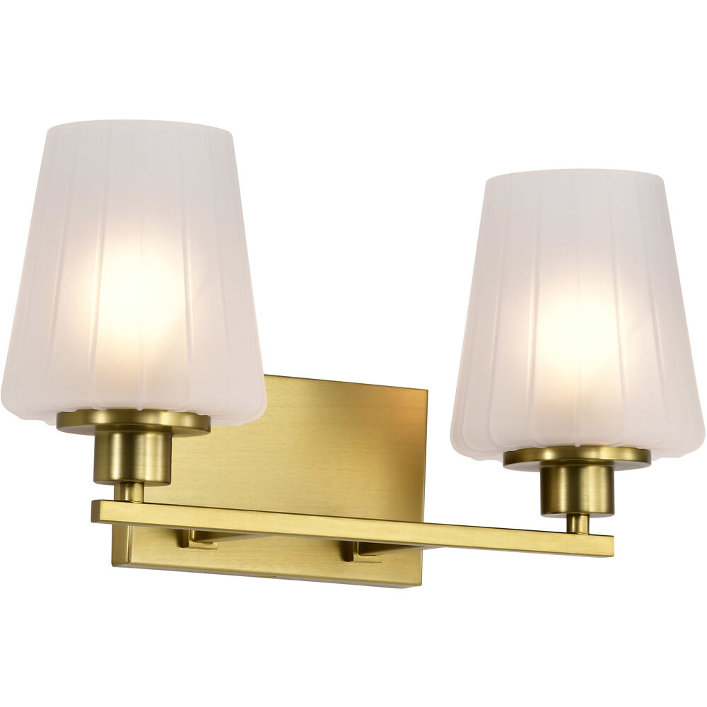Nuvo Lighting Lune 16 Inch Vintage Brass Vanity Wall Light