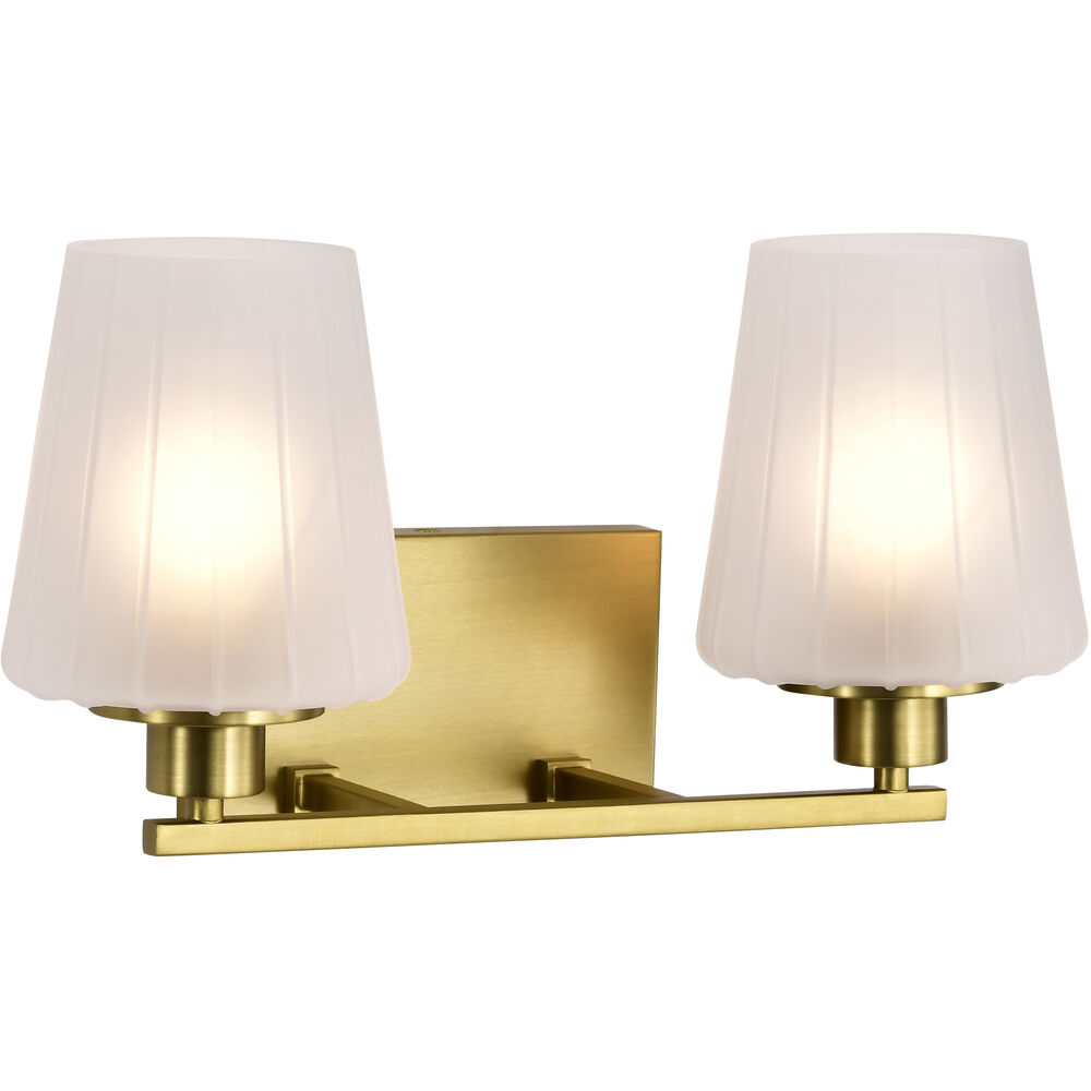 Nuvo Lighting Lune 16 Inch Vintage Brass Vanity Wall Light