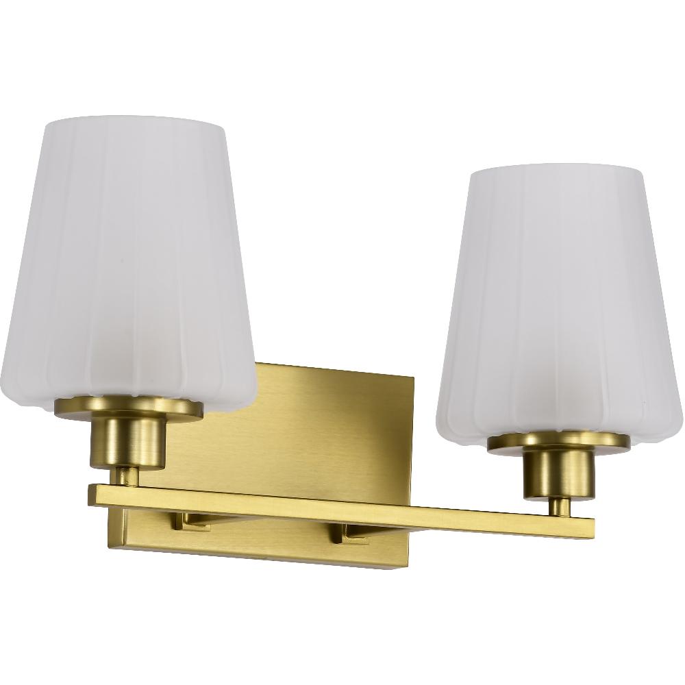 nuvo lighting Lune 16 inch Vintage Brass Vanity Wall Light