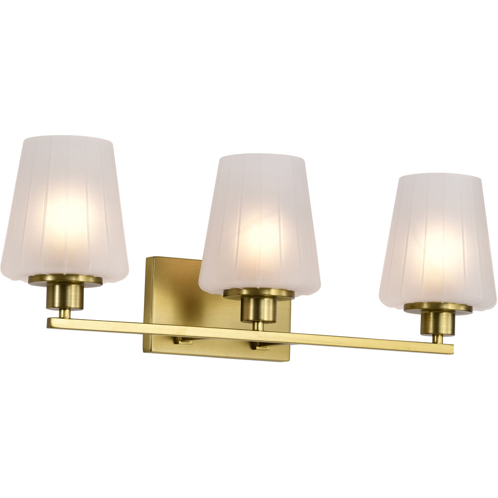 Nuvo Lighting Lune 24 Inch Vintage Brass Vanity Wall Light
