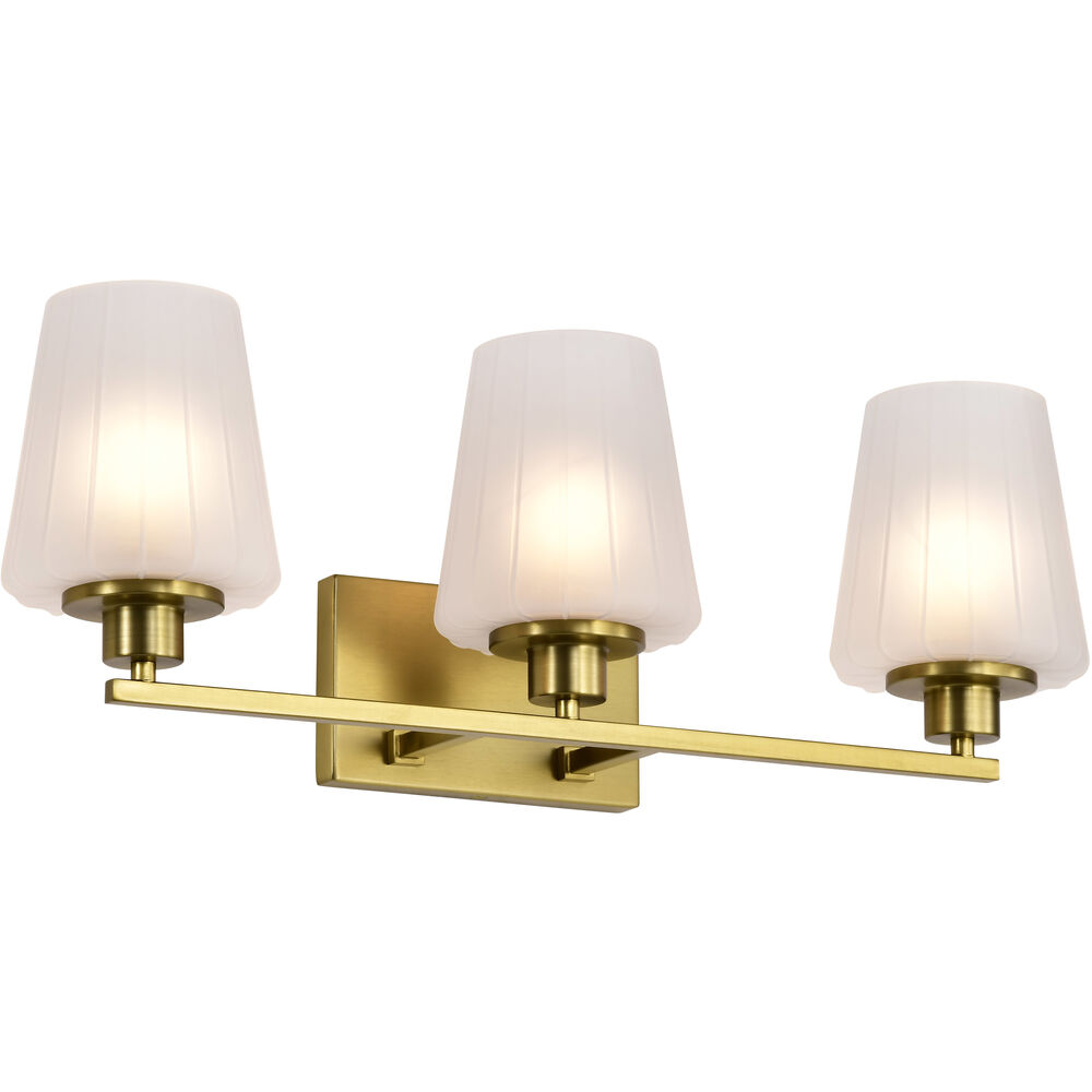 Nuvo Lighting Lune 24 Inch Vintage Brass Vanity Wall Light