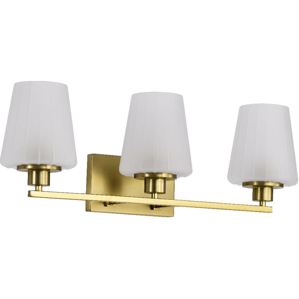 Nuvo Lighting Lune 24 Inch Vintage Brass Vanity Wall Light