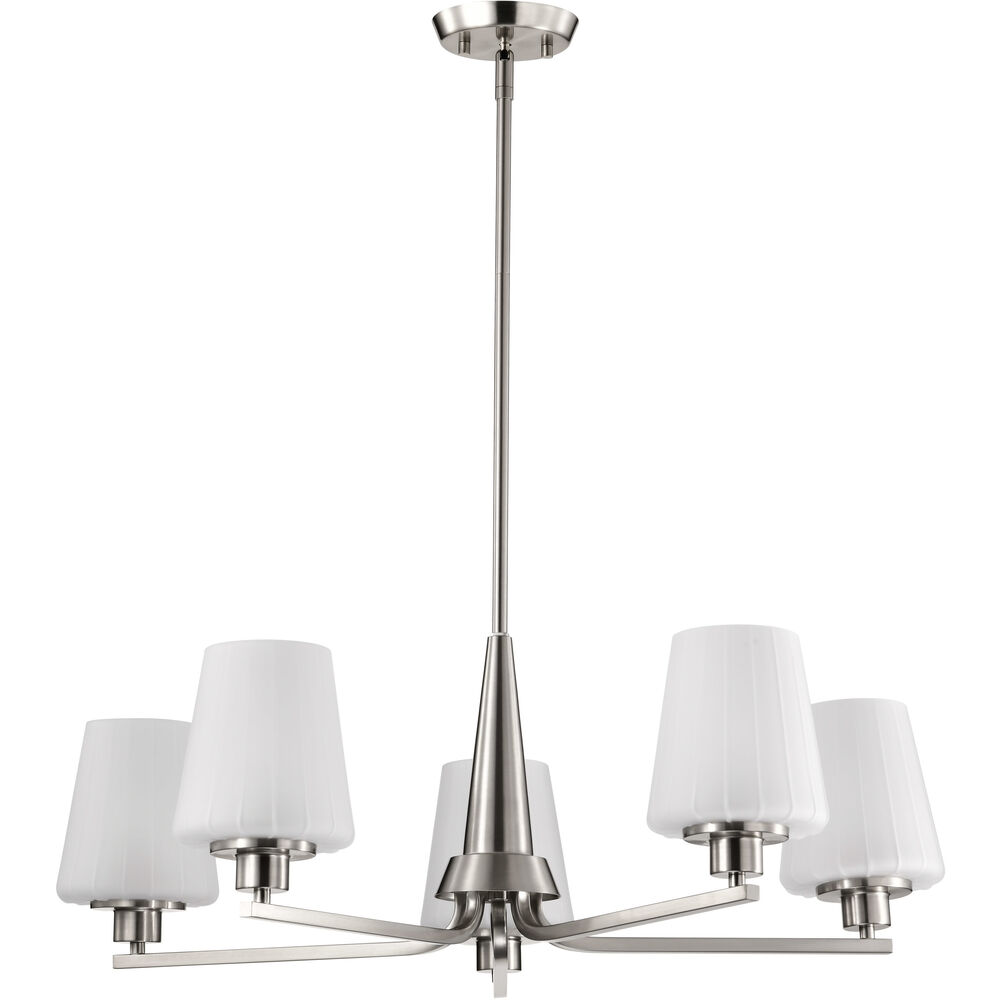 Nuvo Lighting Lune 30 Inch Brushed Nickel Chandelier Ceiling Light