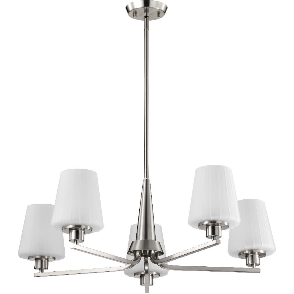 nuvo lighting Lune 30 inch Brushed Nickel Chandelier Ceiling Light