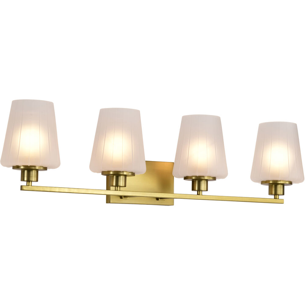 Nuvo Lighting Lune 32 Inch Vintage Brass Vanity Wall Light