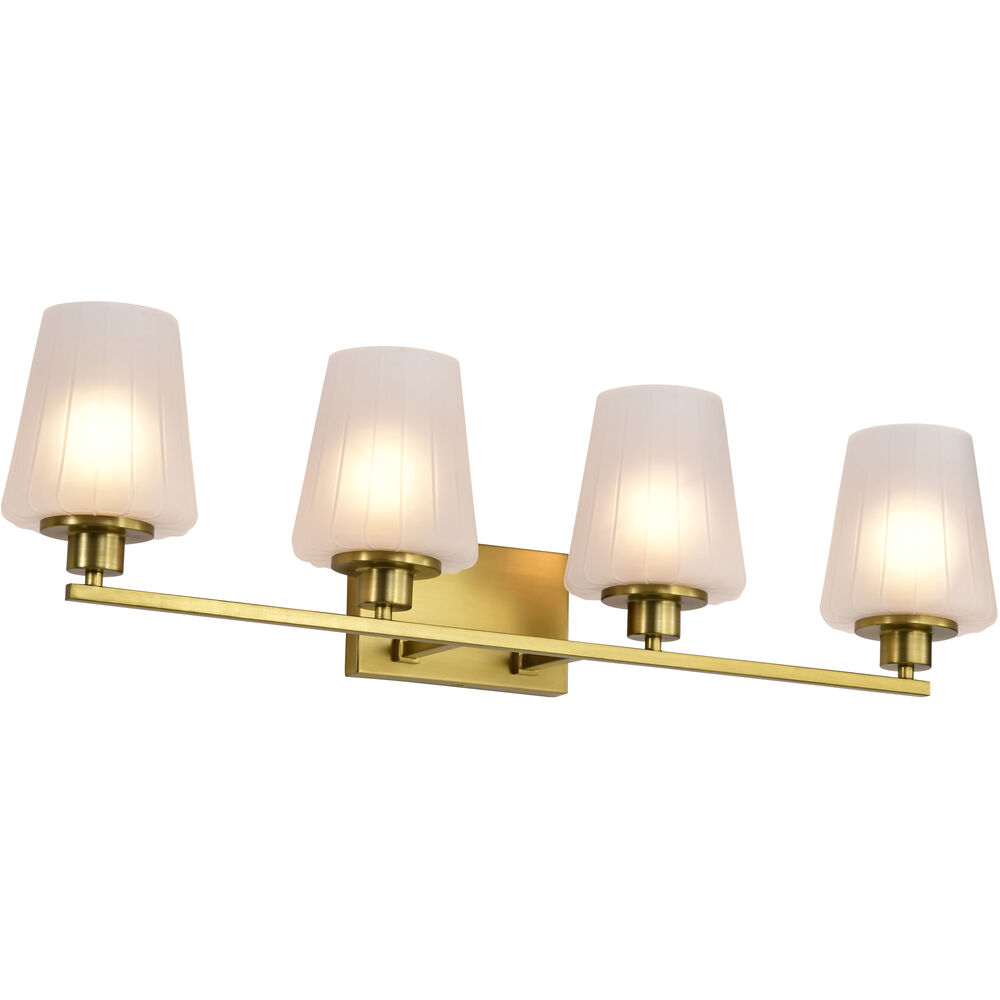 Nuvo Lighting Lune 32 Inch Vintage Brass Vanity Wall Light