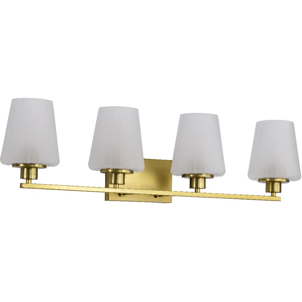 nuvo lighting Lune 32 inch Vintage Brass Vanity Wall Light
