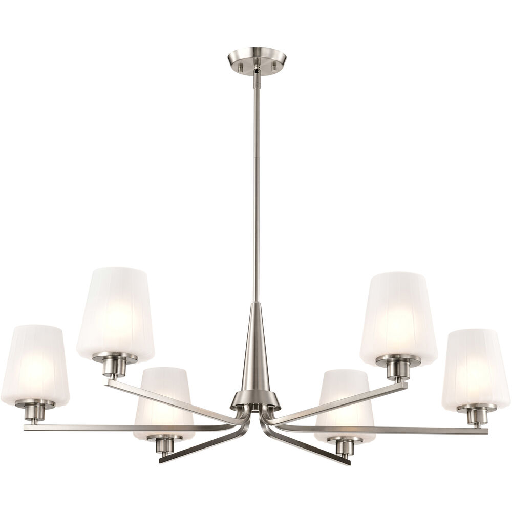 Nuvo Lighting Lune 40 Inch Brushed Nickel Chandelier Ceiling Light