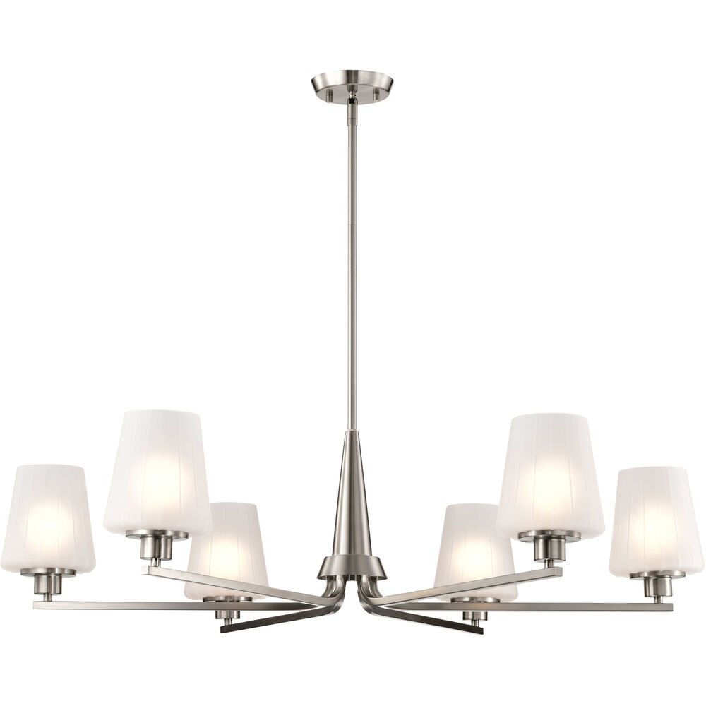 Nuvo Lighting Lune 40 Inch Brushed Nickel Chandelier Ceiling Light