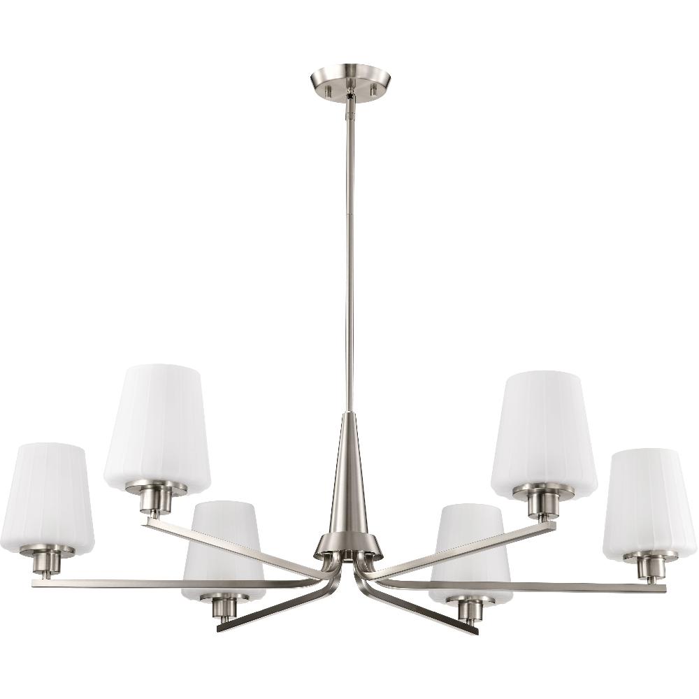 nuvo lighting Lune 40 inch Brushed Nickel Chandelier Ceiling Light