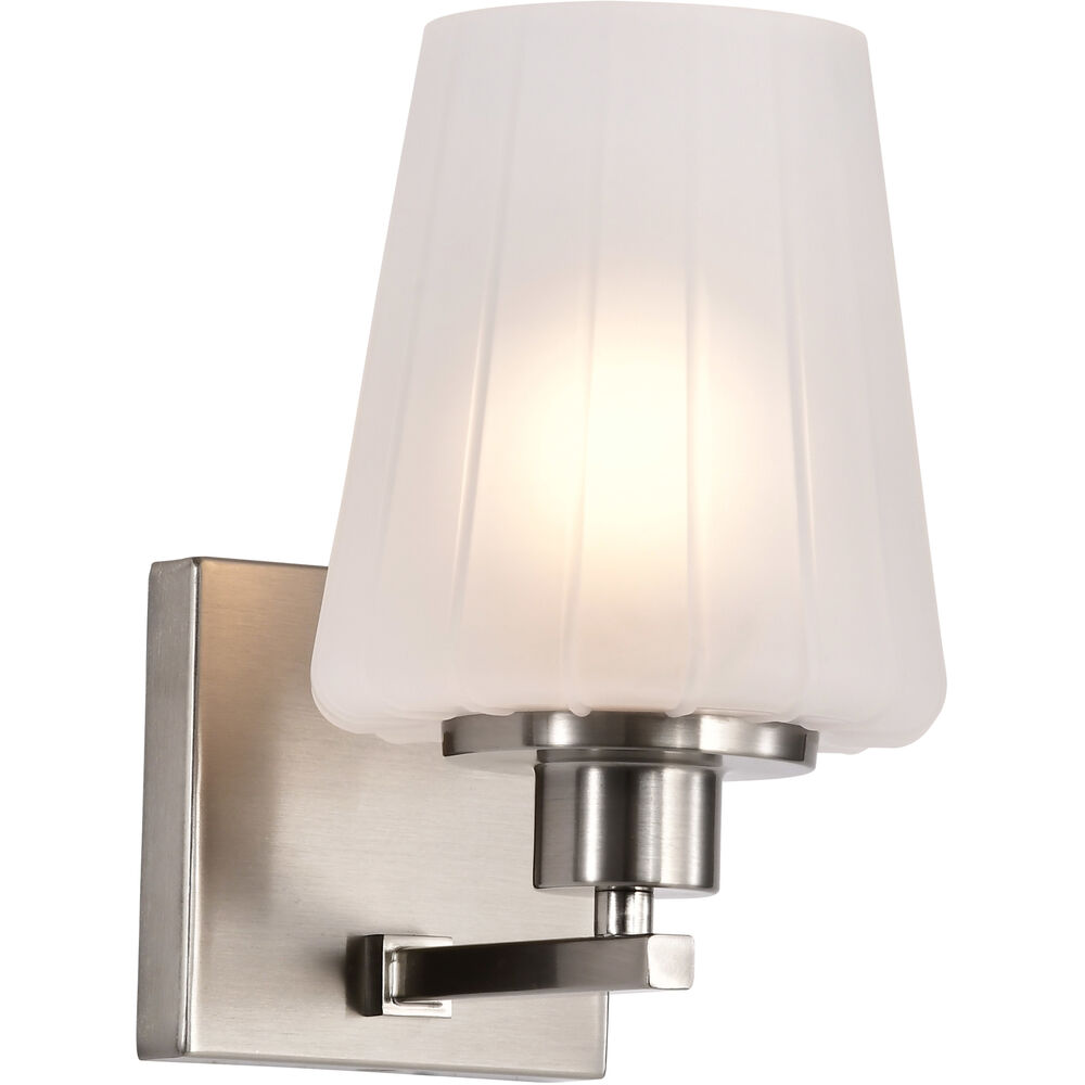 Nuvo Lighting Lune 5.25 Inch Brushed Nickel Vanity Wall Light