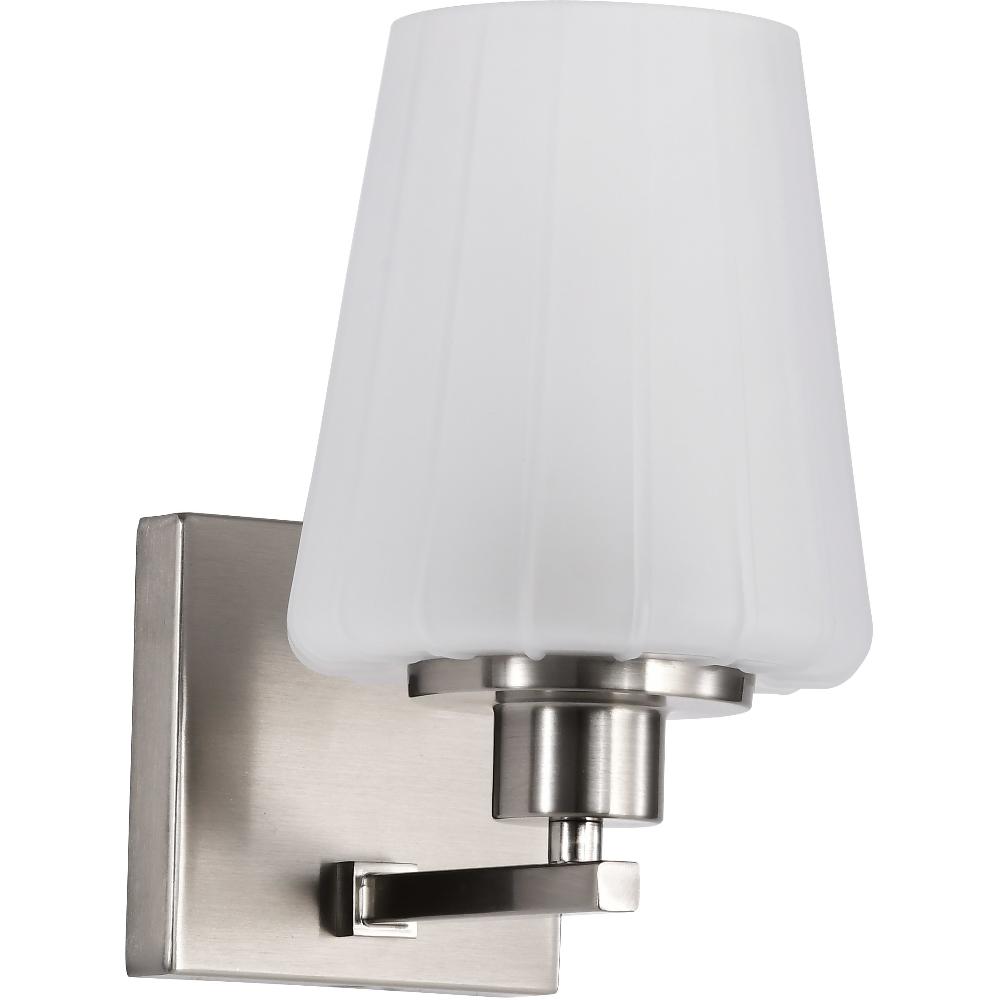 nuvo lighting Lune 5.25 inch Brushed Nickel Vanity Wall Light