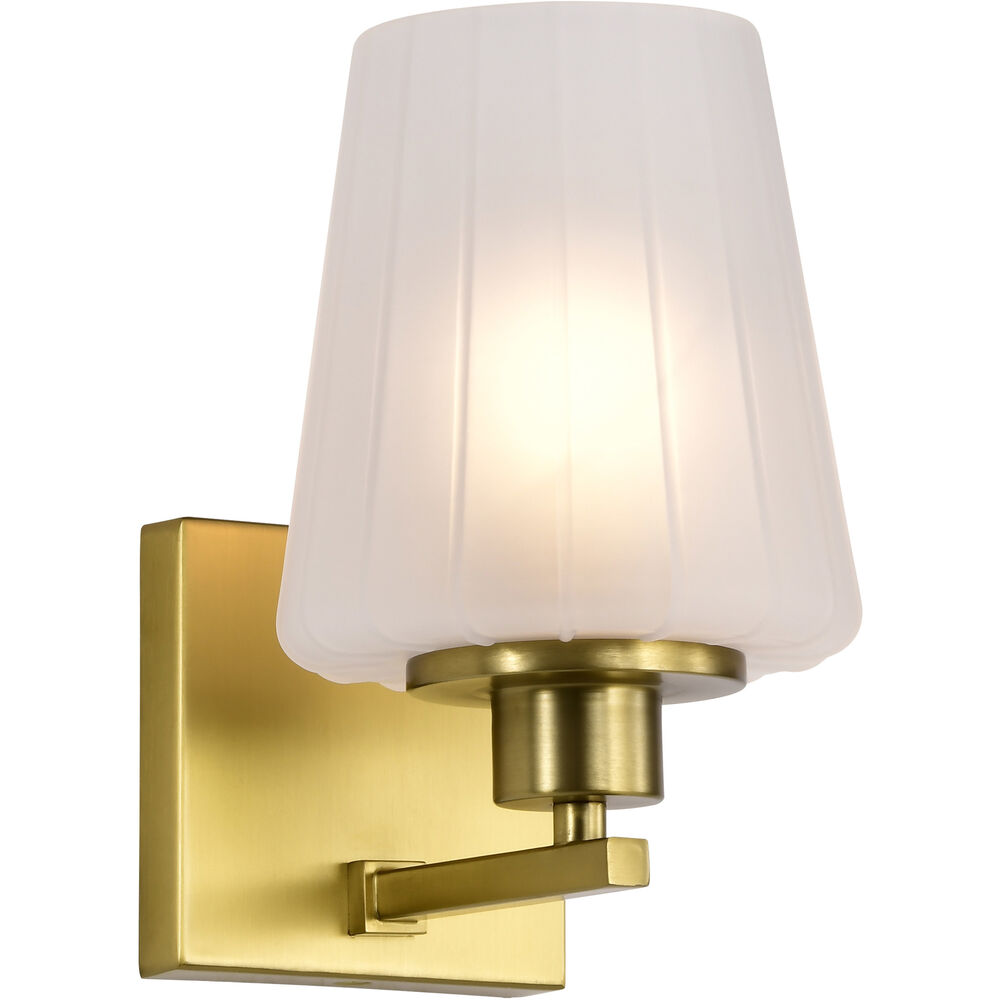 Nuvo Lighting Lune 5.25 Inch Vintage Brass Vanity Wall Light