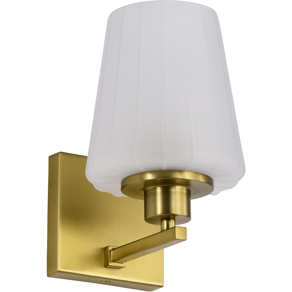 Nuvo Lighting Lune 5.25 Inch Vintage Brass Vanity Wall Light