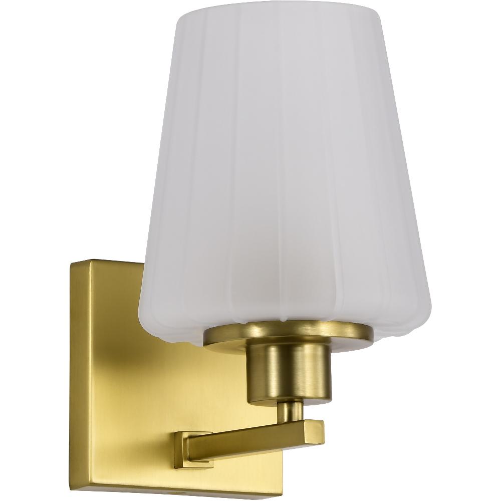 nuvo lighting Lune 5.25 inch Vintage Brass Vanity Wall Light